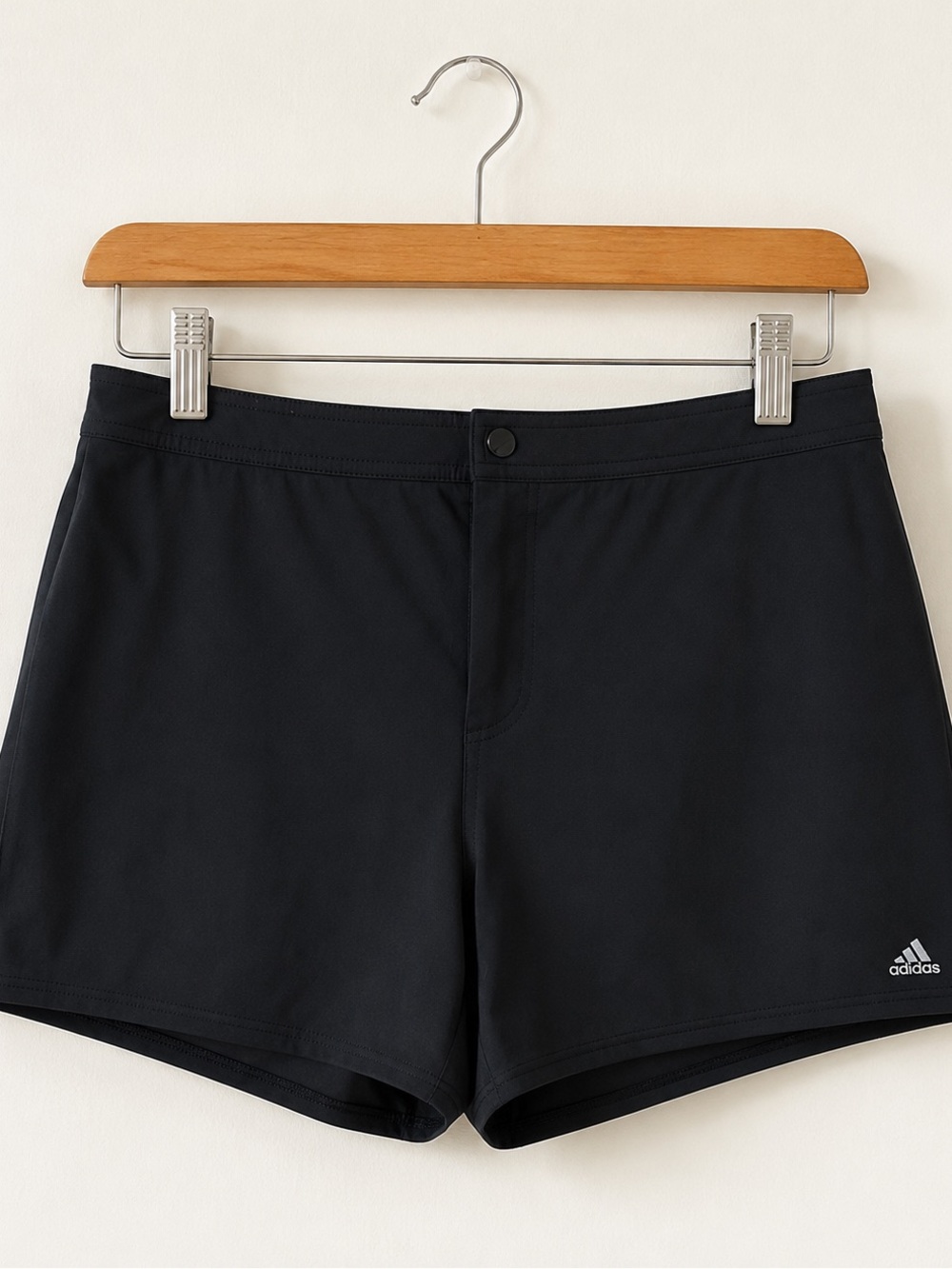 Adidas Women’s Black Athletic Running Shorts Built In Brief Liner Size Large